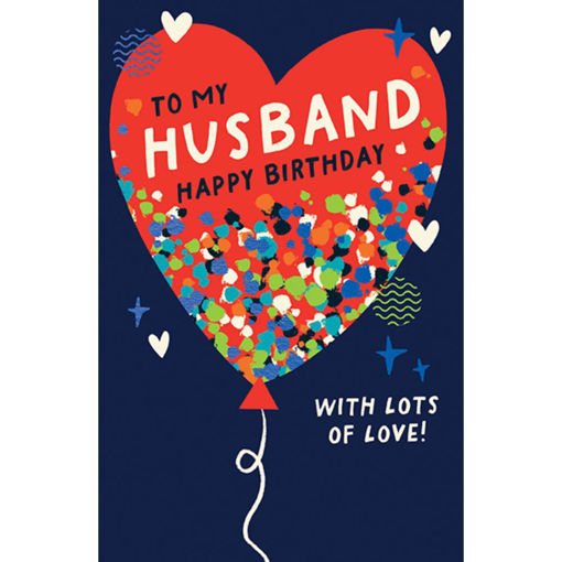 Picture of TO MY HUSBAND HAPPY BIRTHDAY CARD